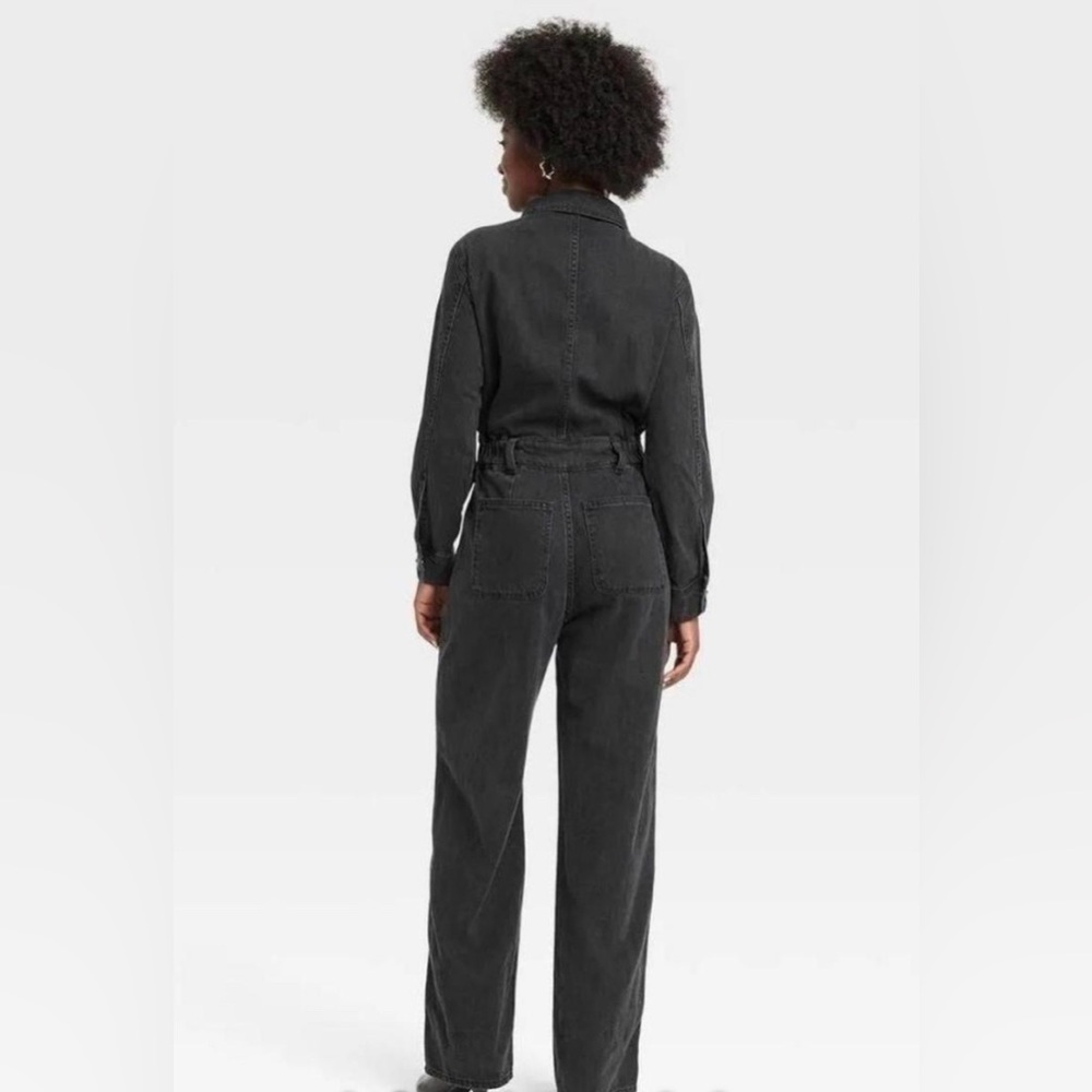 Universal Thread Black Button Up Jumpsuit - image 7